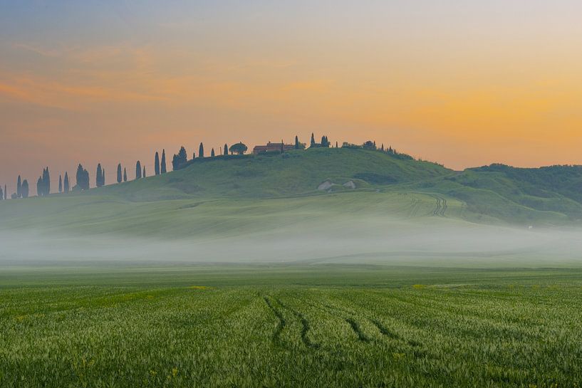before sunrise in the Crete Senesi by Walter G. Allgöwer