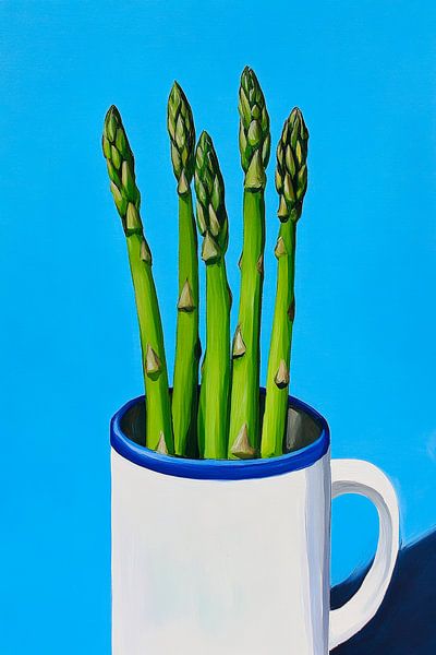 Spargel im Becher – Frisch und Lebendig von Poster Art Shop