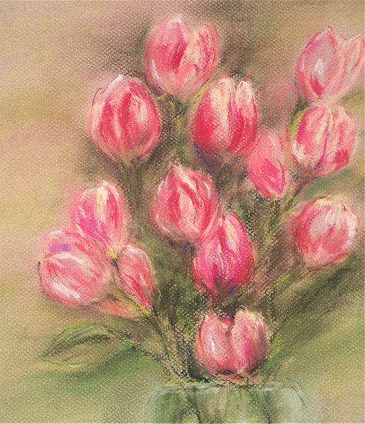 Pink tulips by Ineke de Rijk