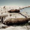 Tank op het strand van Jasper Scheffers