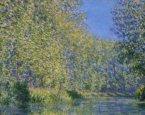 Claude Monet,Buig in de rivier de Epte bij Giverny