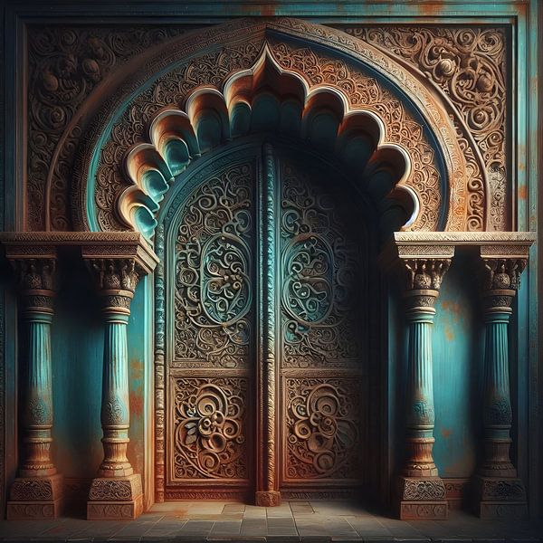 Arch of silence Azure by FoXo Art