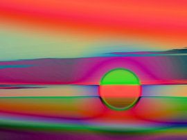 Moon in the water by Claudia Gründler