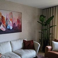 Klantfoto: Abstract in zachte kleuren van Bert Nijholt, als ArtFrame