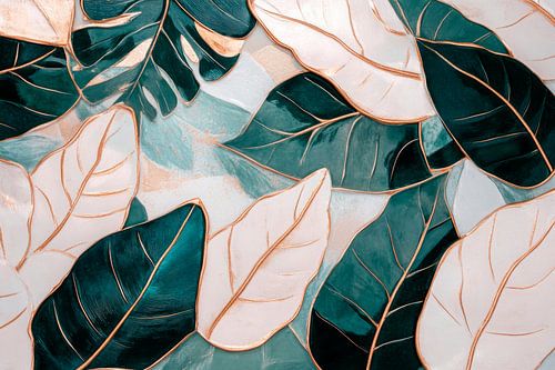 Leaf pattern Simplified elegance