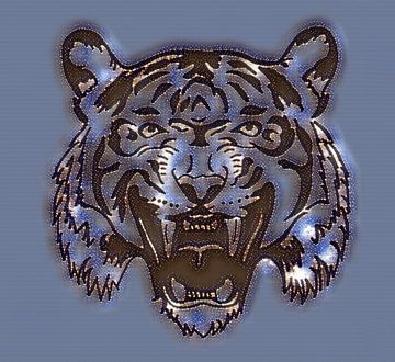 Tiger ( Zeichnung ) digital bearbeitet von Jose Lok
