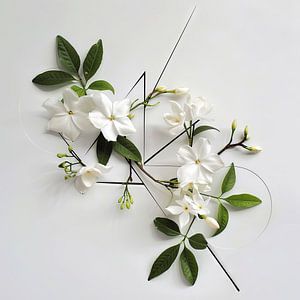 Jasmine - Delicate floral artwork