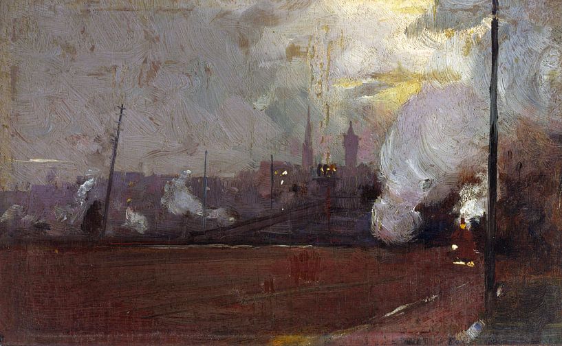 Tom Roberts, Abendzug nach Hawthorn - 1889 von Atelier Liesjes
