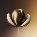 Sleek tulip in coffee colors. A series of 5 by Anne Loos thumbnail