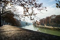Landschapsfoto van de Tiber (Rome)