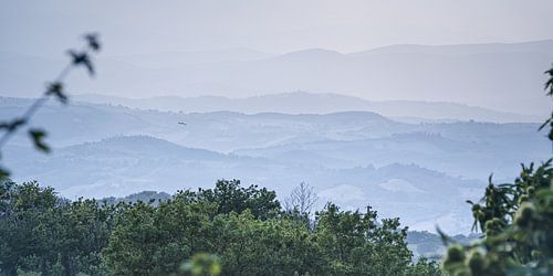 Mist in de Toscaanse heuvels