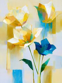 Fleurs de lumière et de bleu