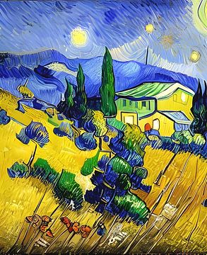 Een Provence-landschap door Vincent van pol ledent