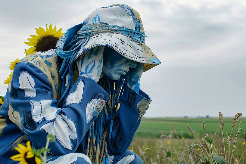 Porträt mit Van-Gogh-Einfluss von Egon Zitter