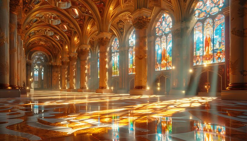 Kathedraal artistiek panorama van TheXclusive Art