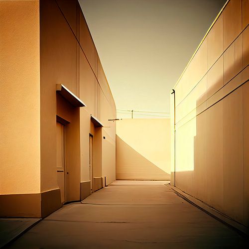 Voie abandonnée au soleil