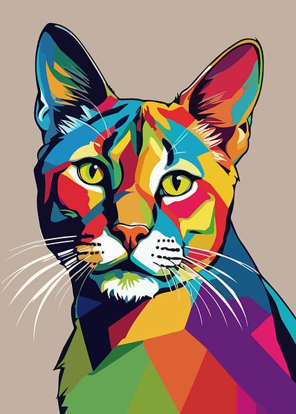 Chat German Rex Pop Art par MIROKKU