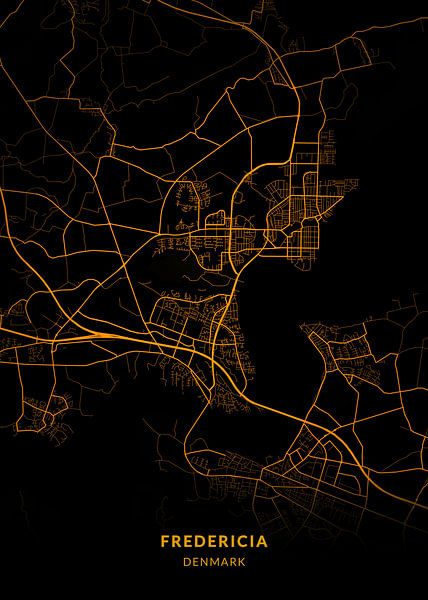 Fredericia City Map by Kenda Maruyama