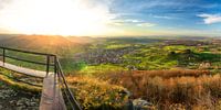 Aussichtsplatform auf der Schwäbischen Alb mit Blick auf Neuffen von Daniel Pahmeier Miniaturansicht