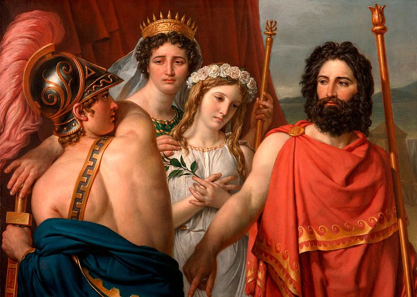 The Anger of Achilles, Jacques-Louis David by Masterful Masters