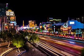 Las Vegas, le boulevard de Las Vegas de nuit