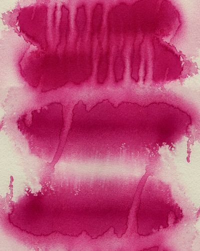 Abstracte aquarel in rood