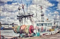 Vissersboot in de haven