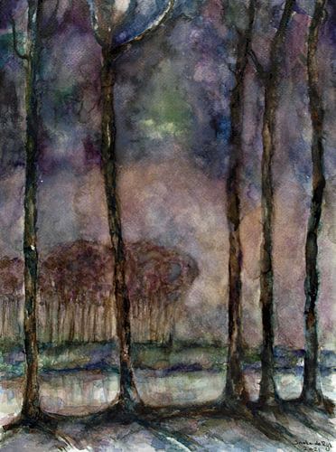 Nuit de la lune . Inspiré par Jan Mankes