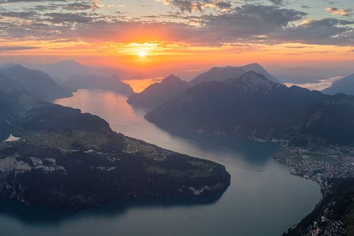 Lake Lucerne at sunset
