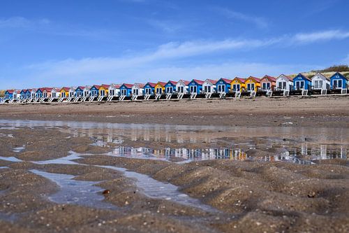 Strandhuisjes in Vlissingen von Kim de Been