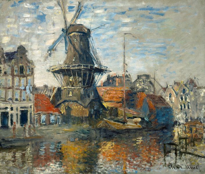 Die Windmühle – Claude Monet von 1000 Schilderijen