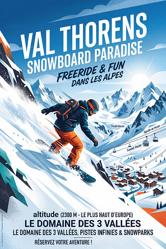 Snowboarden in Val Thorens
