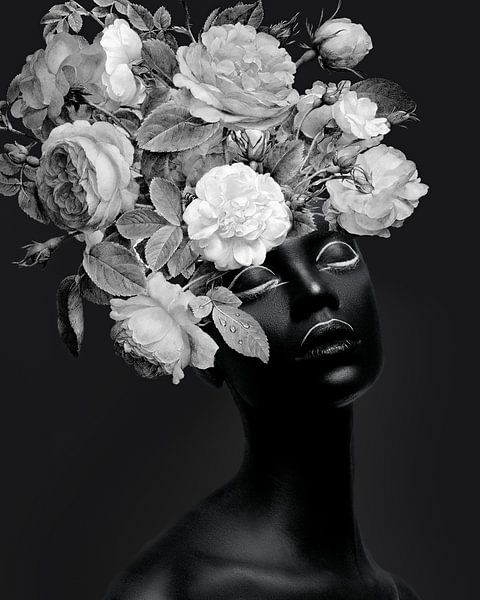 SHe - a Portrait in Black &amp; White von Marja van den Hurk