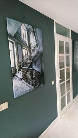 Beautiful staircase in abandoned villa