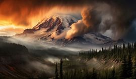 L'heure dorée au bord de la mer