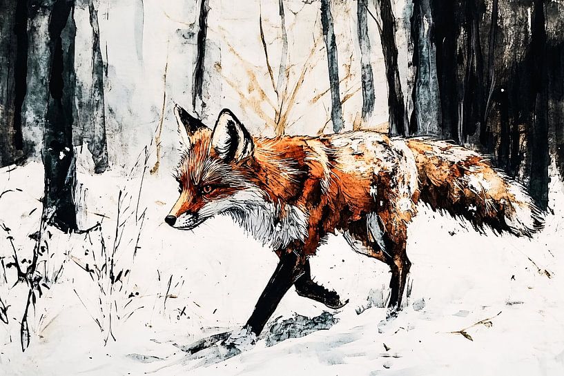 Walk of a fox by Imperial Art House