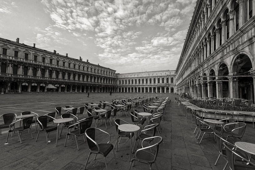 san marco square venetia early morning by Ed Dorrestein