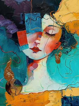 Serenity in Colorful Pieces by Art Whims