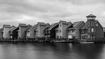 Une soirée au Reitdiephaven en noir et blanc