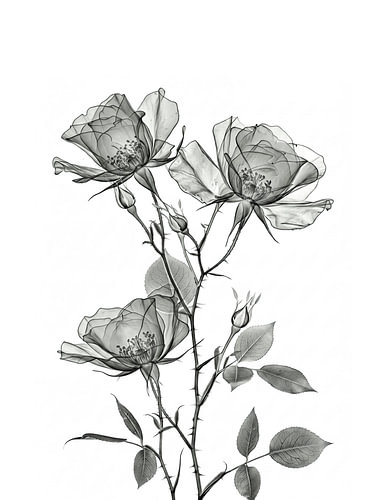 Blumen-Röntgenaufnahme