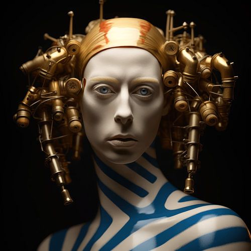 Portret van een fantasiefiguur