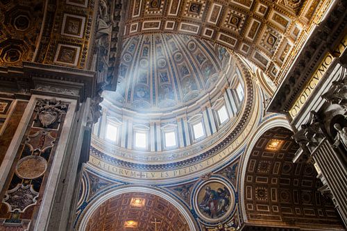 Dome of Saint Peter's Basilica in Rome, Italy