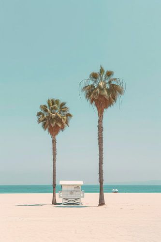 Minimalistische strandkunst