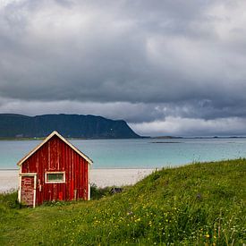 The old red house by Thomas Heins