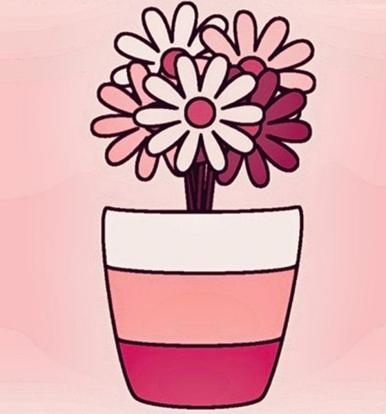 Floral harmony in pink by Nomi Morina
