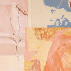 Abstraktes Wabi-Sabi in Pastell