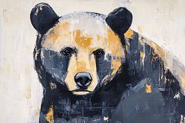 Abstract art with bear by Imperial Art House
