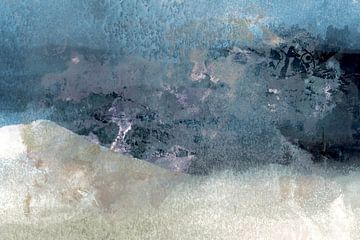 Nordische Nebel Landschaft Skandinavien Abstrakt von Mad Dog Art
