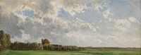 Carlos de Haes-Grasland-Landschaft, ländliche Idylle, antike Landschaft von finemasterpiece Miniaturansicht