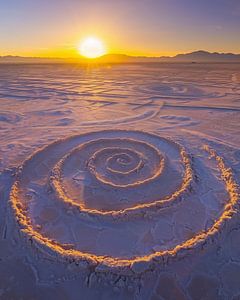 Sandformen im Sonnenaufgang